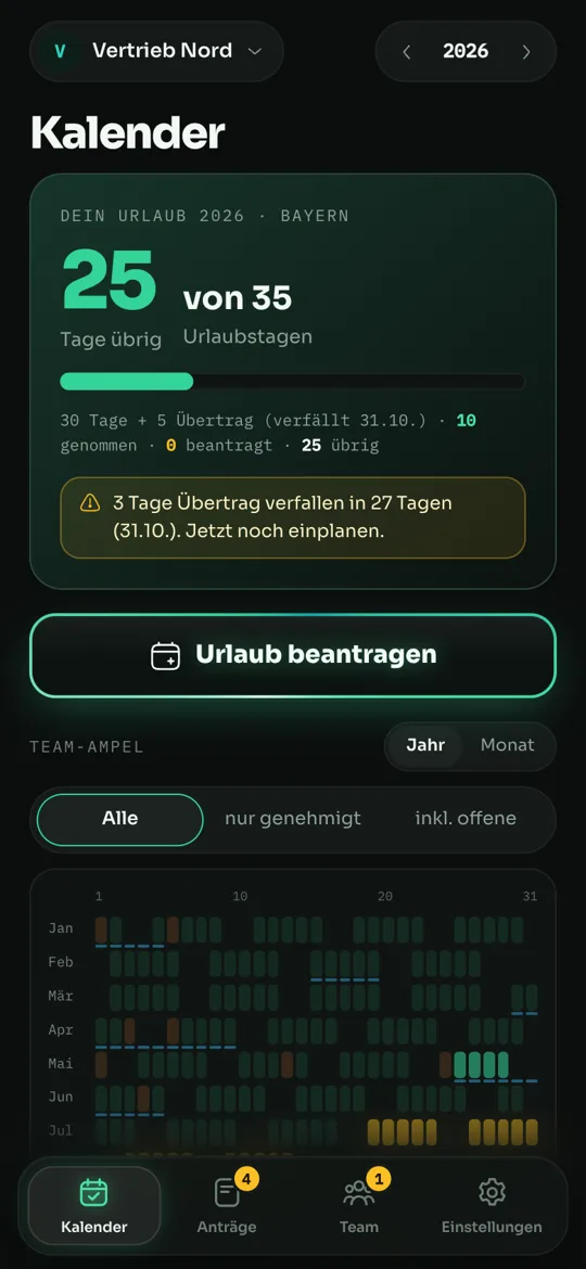 maXXteam – Einblick in die App