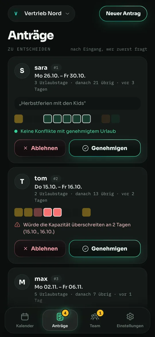maXXteam – Einblick in die App